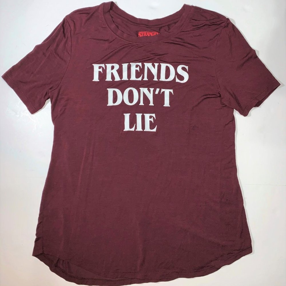 Stranger Thing Netflix Maroon T-Shirt Women's M
